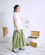 オーガニック80ブロード　スカート